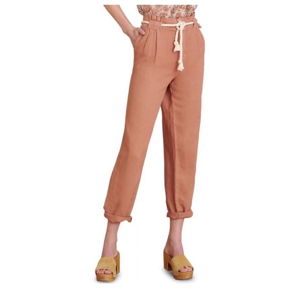 Women's Tan Pants with Drawstring